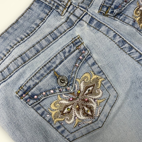 Y2K Rhinestone Jeans - Picture 2 of 4